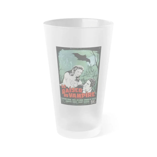 KISS OF THE VAMPIRE (FRENCH) 1963 Movie Poster - Frosted Pint Glass 16oz 16oz Frosted - Go Mug Yourself