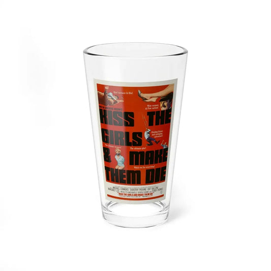 KISS THE GIRLS & MAKE THEM DIE 1966 Movie Poster - Pint Glass 16oz 16oz - Go Mug Yourself