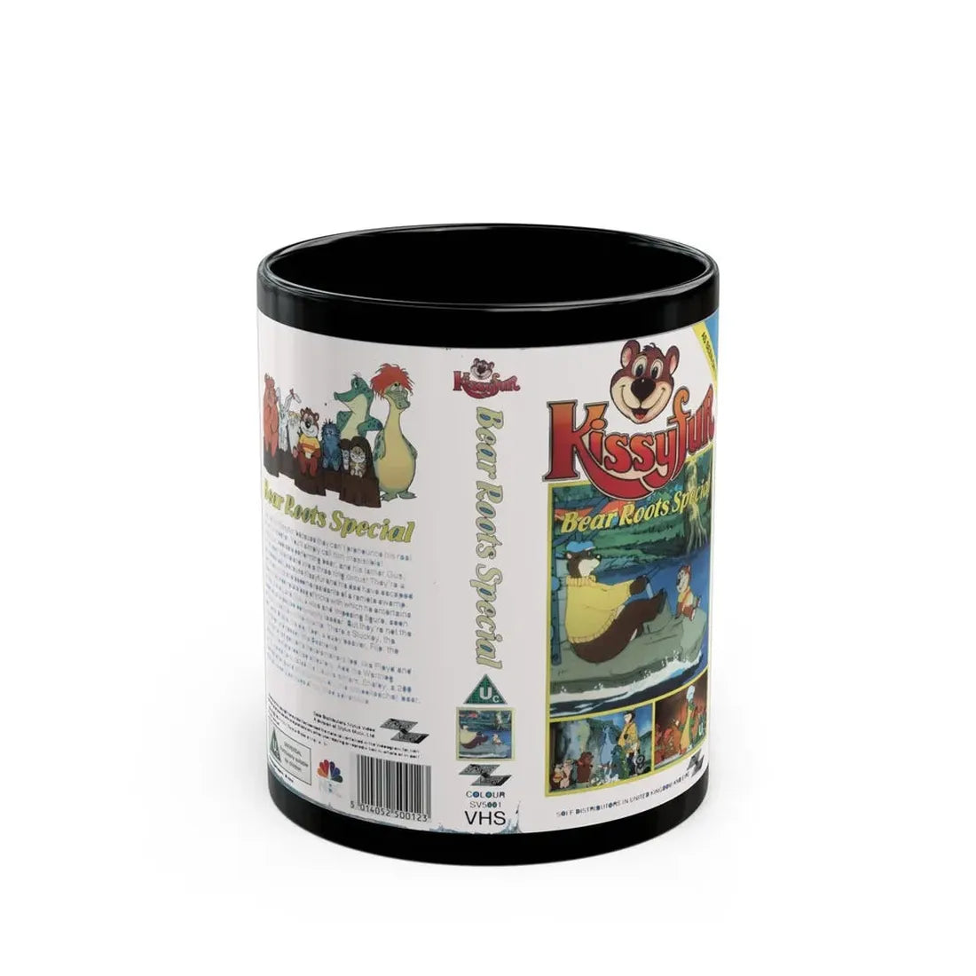 KISSYFUR BEAR ROOTS SPECIAL (VHS COVER) - Black Coffee Mug 11oz - Go Mug Yourself
