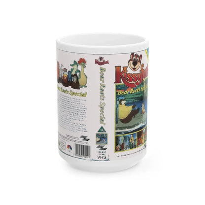 KISSYFUR BEAR ROOTS SPECIAL (VHS COVER) - White Coffee Mug 15oz - Go Mug Yourself
