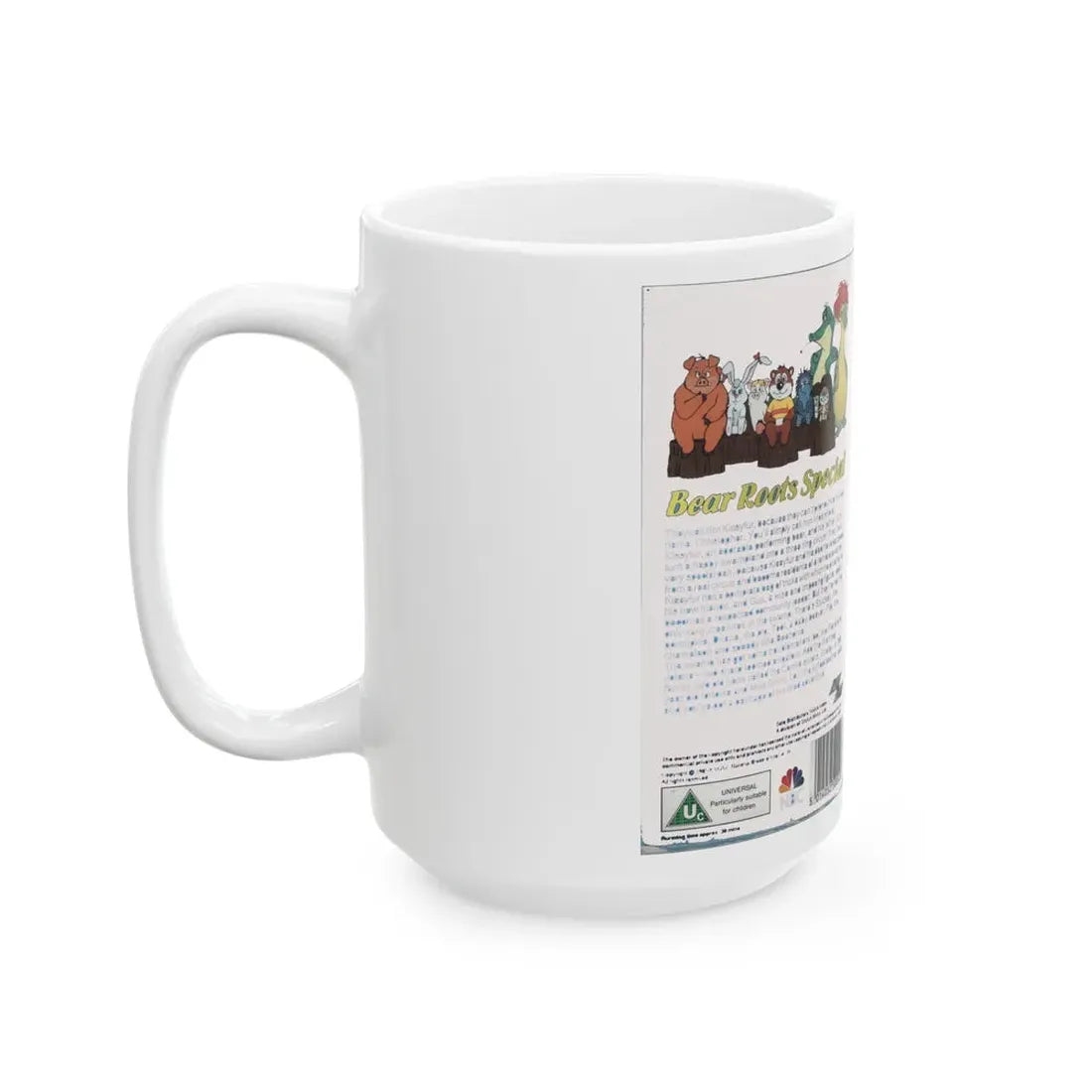 KISSYFUR BEAR ROOTS SPECIAL (VHS COVER) - White Coffee Mug - Go Mug Yourself