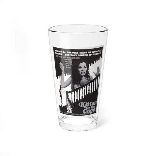 KITTEN IN THE CAGE 1968 Movie Poster - Pint Glass 16oz-16oz-Go Mug Yourself