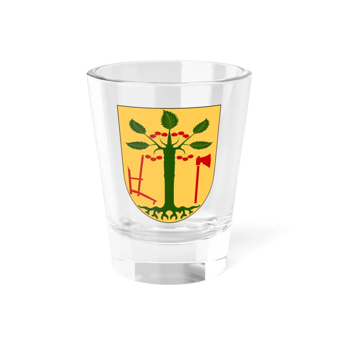 Kåkind vapen (Sweden) (Coat of Arms) Shot Glass 1.5oz 1.5oz - Go Mug Yourself