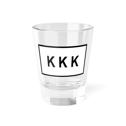 KKK-Flag variant (United States) Shot Glass 1.5oz 1.5oz - Go Mug Yourself