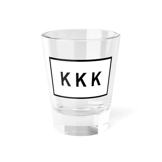 KKK-Flag variant (United States) Shot Glass 1.5oz 1.5oz - Go Mug Yourself