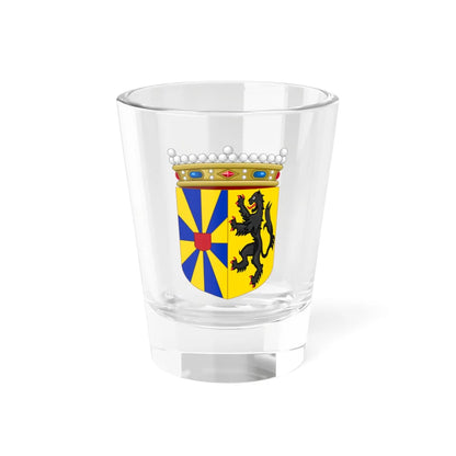 Klein wapen van West-Vlaanderen (Belgium) (Coat of Arms) Shot Glass 1.5oz 1.5oz - Go Mug Yourself