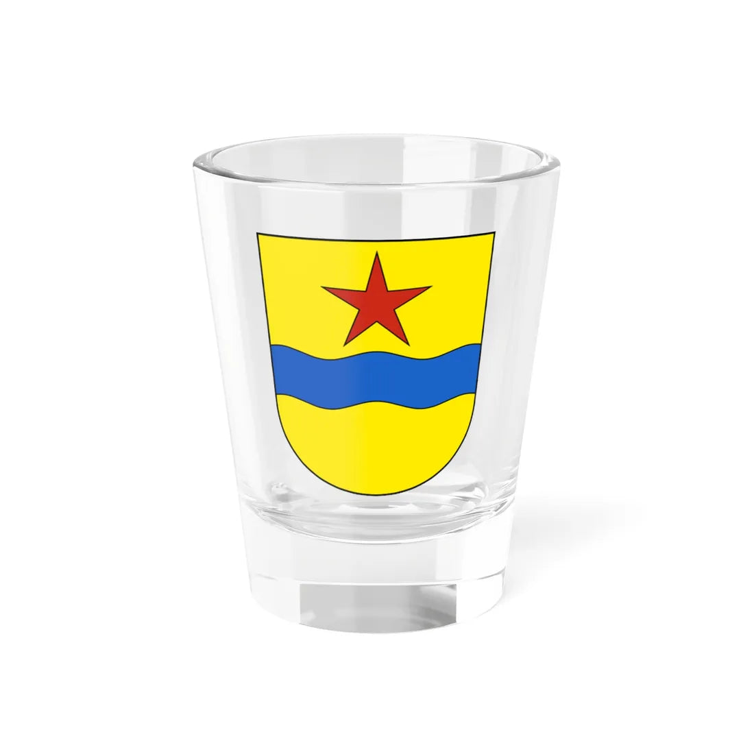 Kleinlützel-blazon (Switzerland) (Coat of Arms) Shot Glass 1.5oz 1.5oz - Go Mug Yourself