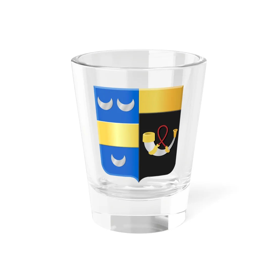 Kluisbergen wapen (Belgium) (Coat of Arms) Shot Glass 1.5oz 1.5oz - Go Mug Yourself