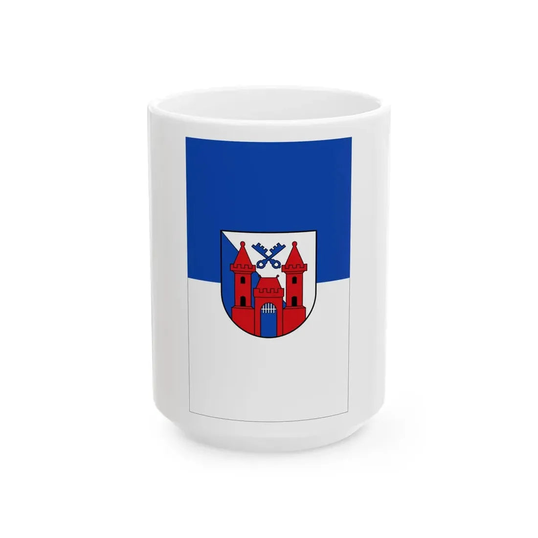 Knatterflagge Ladenburg (Germany) White Coffee Mug 15oz - Go Mug Yourself