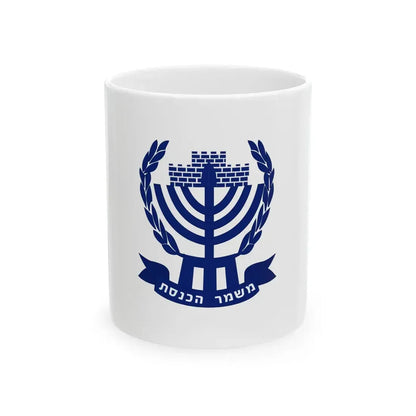 Knesset Guard Flag (Israel) White Coffee Mug 11oz - Go Mug Yourself