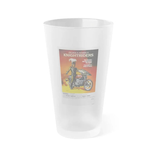 KNIGHTRIDERS 1981 Movie Poster - Frosted Pint Glass 16oz 16oz Frosted - Go Mug Yourself
