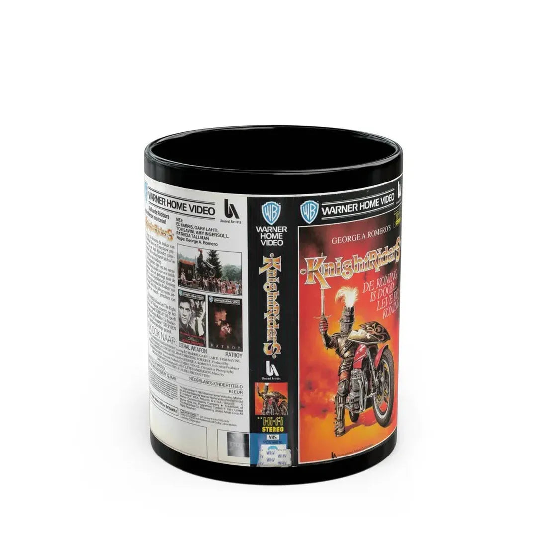 KNIGHTRIDERS (VHS COVER) - Black Coffee Mug 11oz - Go Mug Yourself