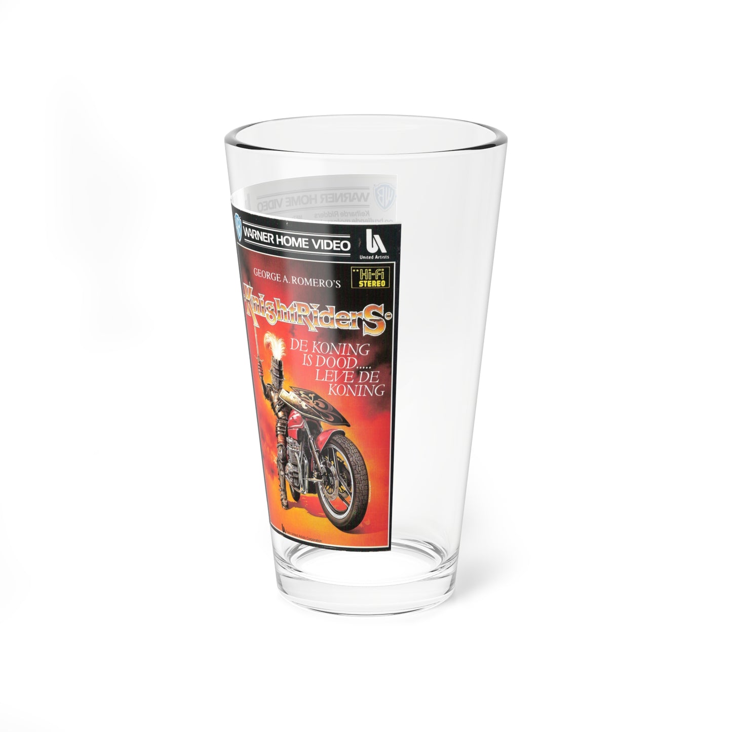 KNIGHTRIDERS (VHS COVER) Pint Glass 16oz-Go Mug Yourself