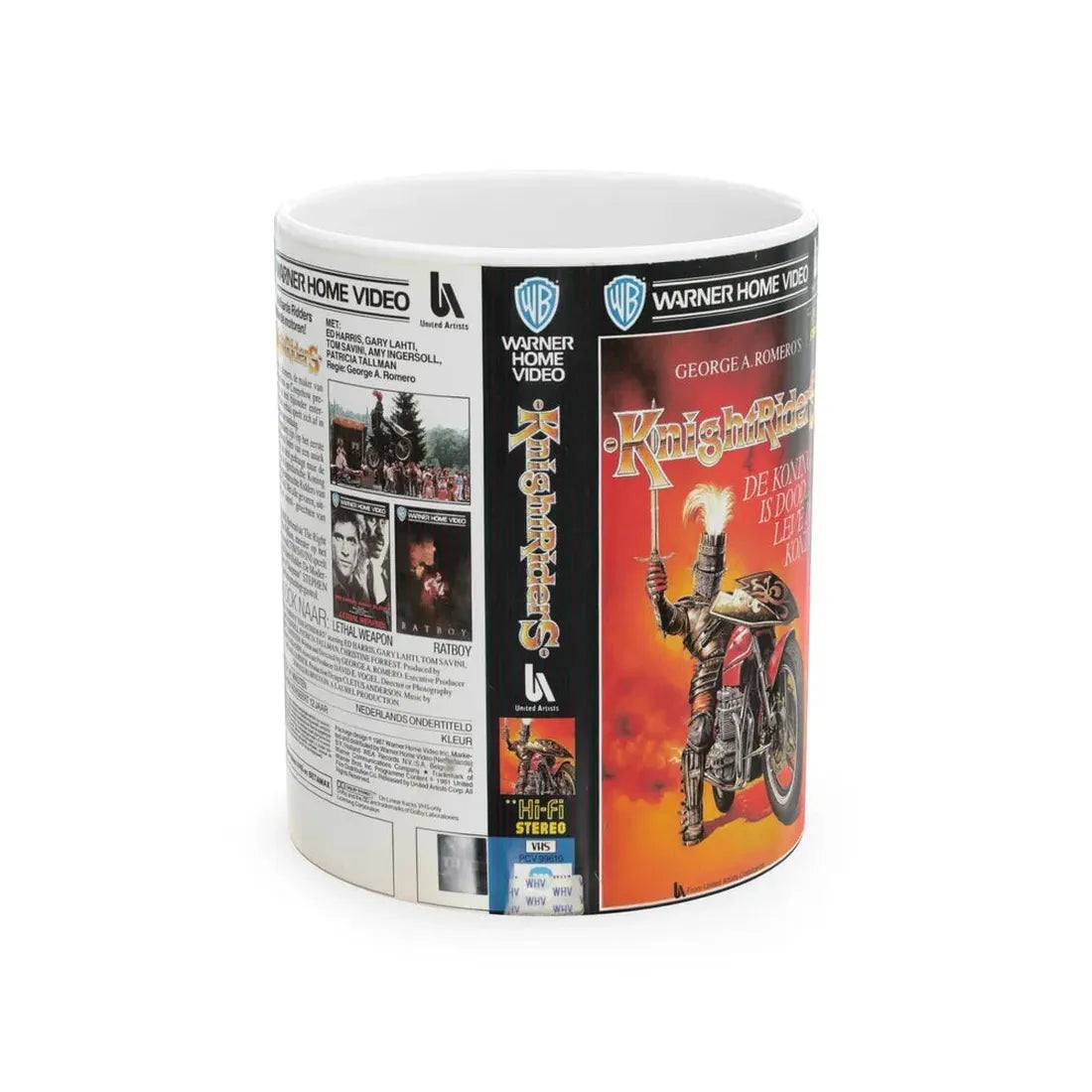 KNIGHTRIDERS (VHS COVER) - White Coffee Mug 11oz - Go Mug Yourself