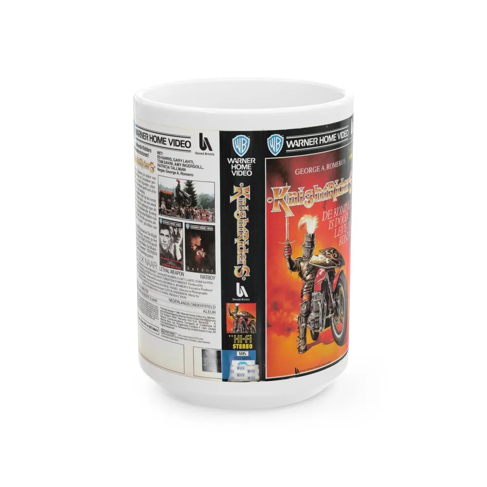 KNIGHTRIDERS (VHS COVER) - White Coffee Mug-15oz-Go Mug Yourself