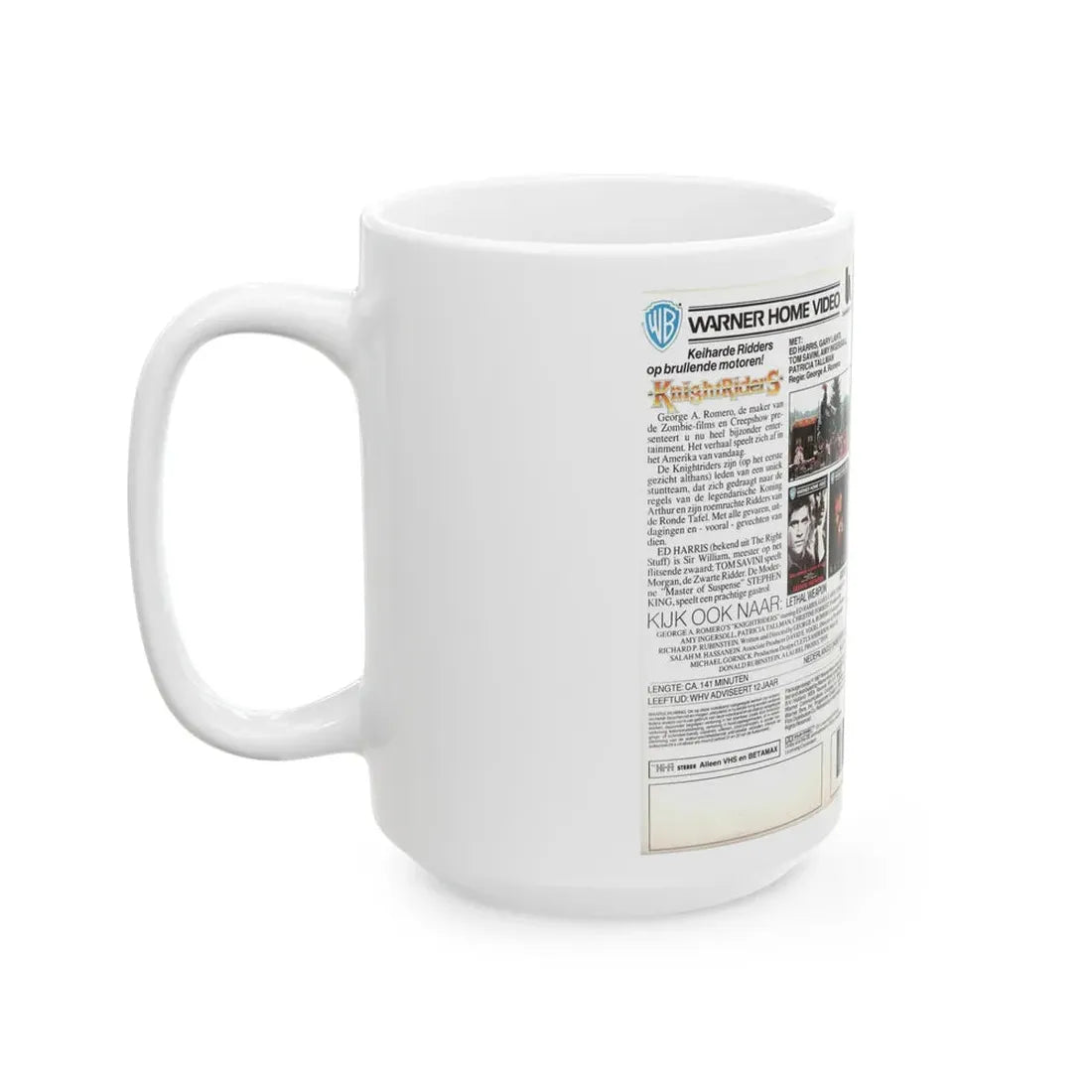 KNIGHTRIDERS (VHS COVER) - White Coffee Mug - Go Mug Yourself