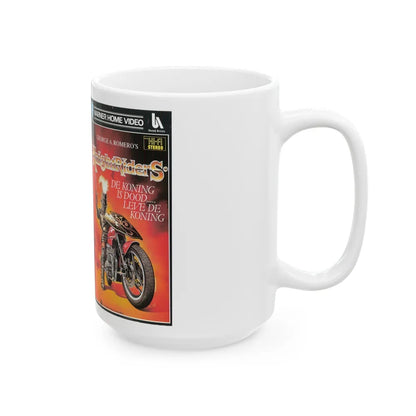 KNIGHTRIDERS (VHS COVER) - White Coffee Mug-Go Mug Yourself