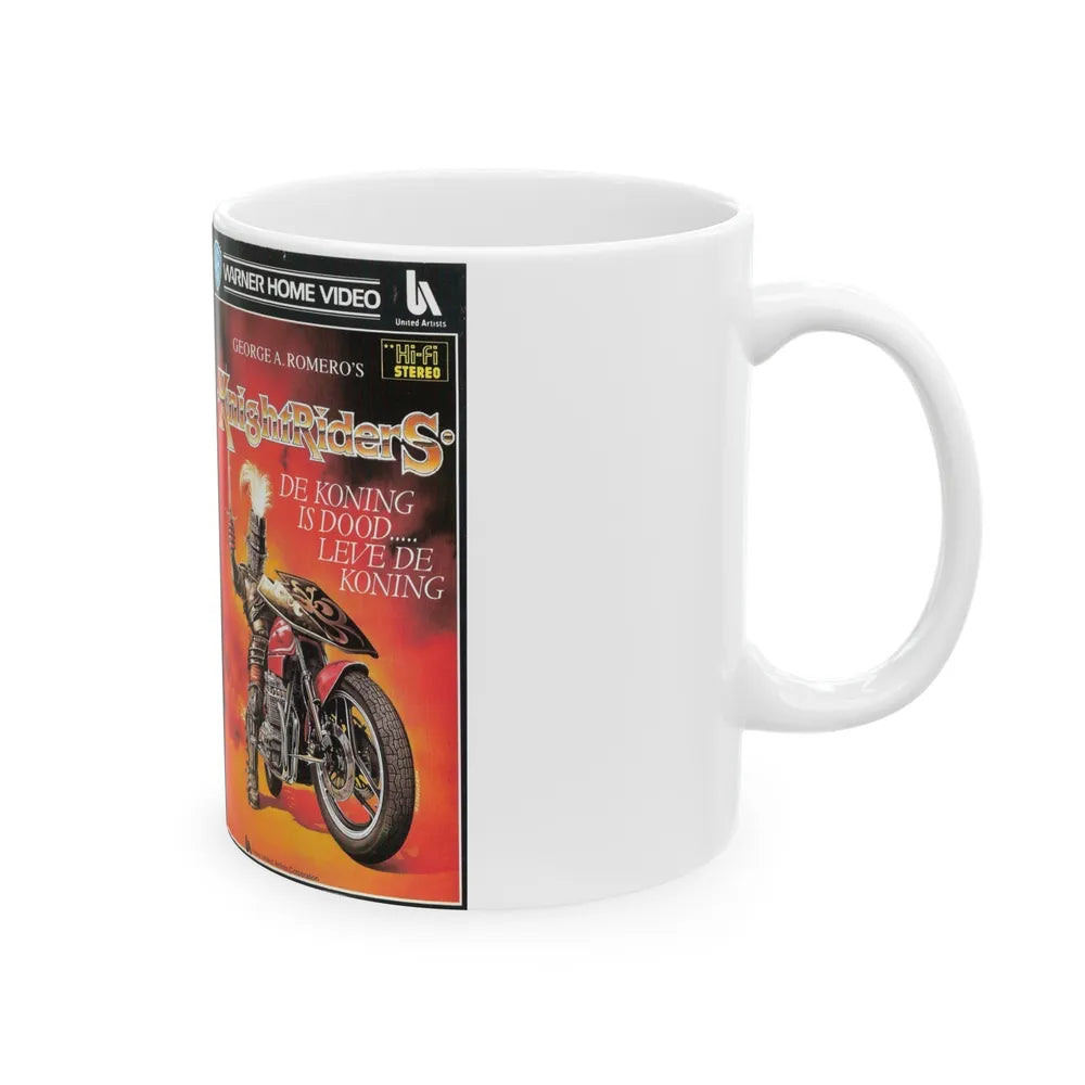 KNIGHTRIDERS (VHS COVER) - White Coffee Mug-Go Mug Yourself