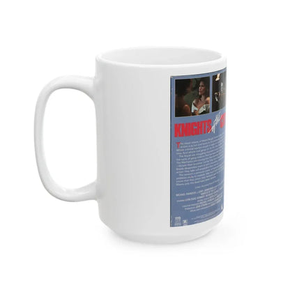 KNIGHTS OF THE CITY (VHS COVER) - White Coffee Mug - Go Mug Yourself