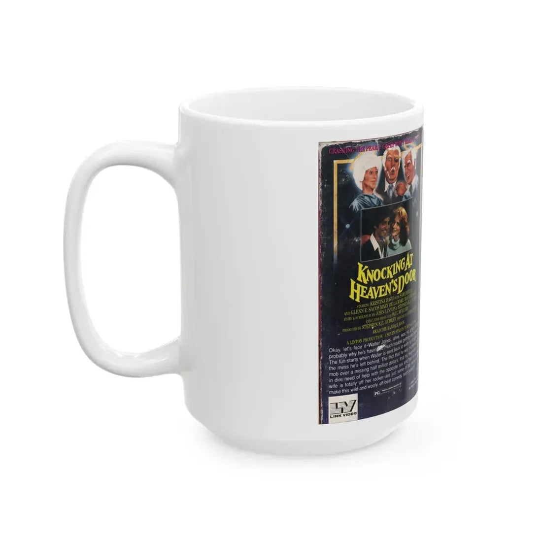 KNOCKING AT HEAVENS DOOR (VHS COVER) - White Coffee Mug - Go Mug Yourself