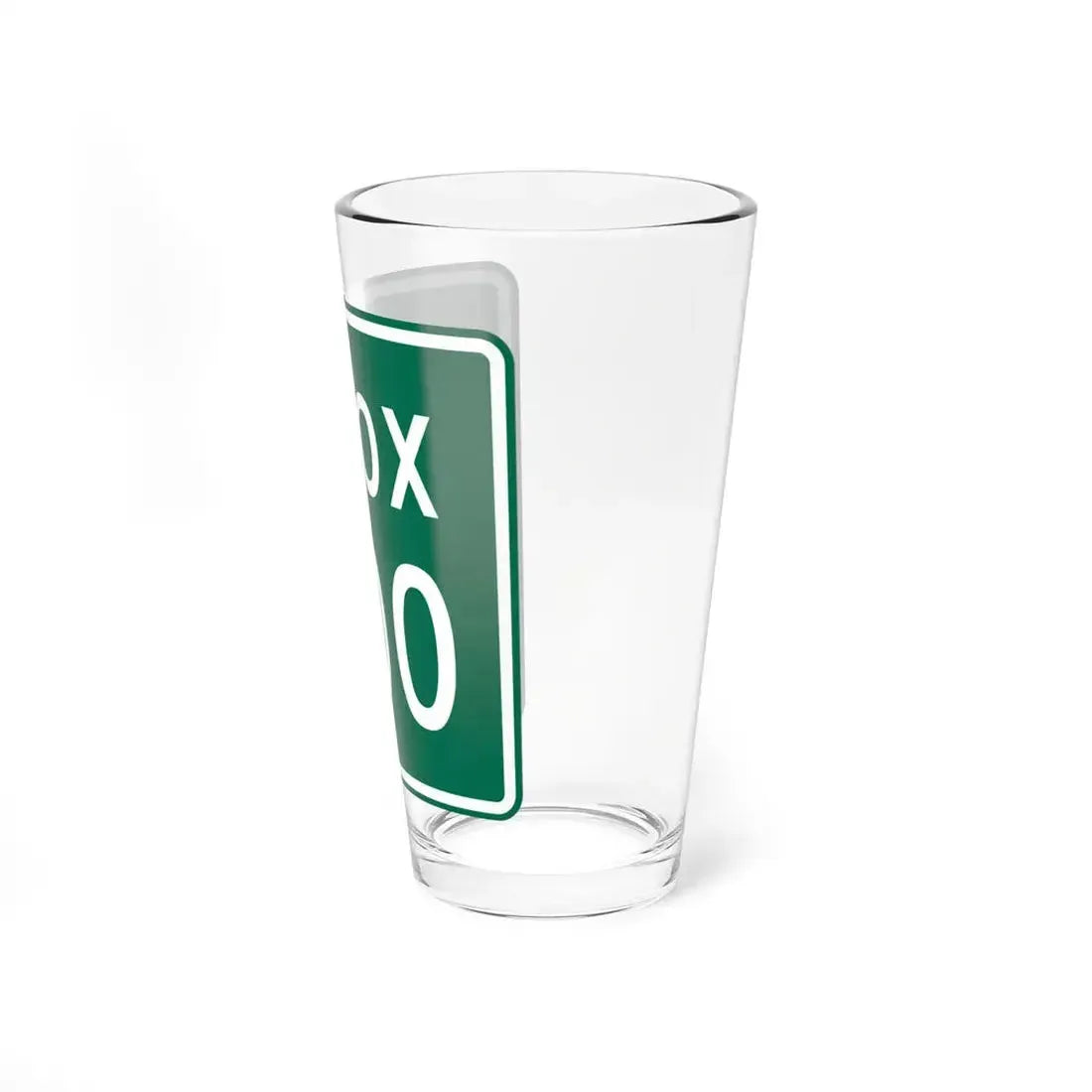 Knox Township Jefferson County Ohio route shield template (Ohio) (Road Sign) Pint Glass 16oz - Go Mug Yourself