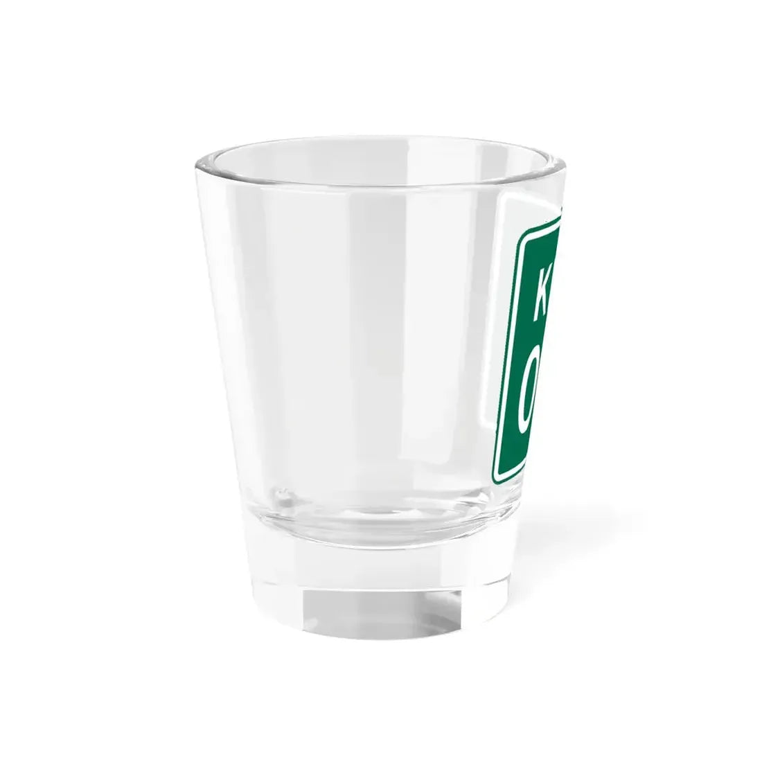 Knox Township Jefferson County Ohio route shield template (Ohio) (Road Sign) Shot Glass 1.5oz - Go Mug Yourself