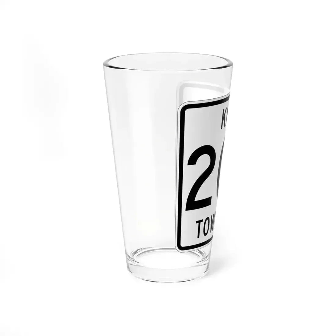 Knox Township Route 204 Holmes County Ohio (Ohio) (Road Sign) Pint Glass 16oz - Go Mug Yourself