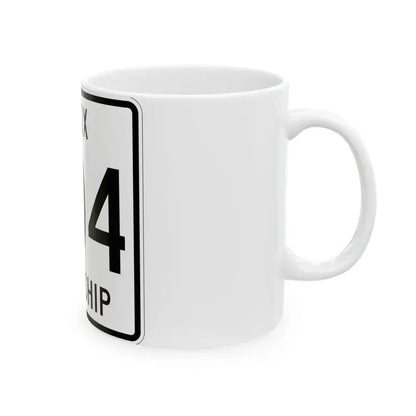 Knox Township Route 204 Holmes County Ohio (Ohio) (Road Sign) White Coffee Mug - Go Mug Yourself