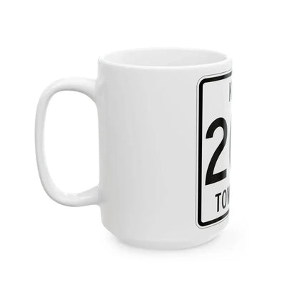 Knox Township Route 204 Holmes County Ohio (Ohio) (Road Sign) White Coffee Mug - Go Mug Yourself