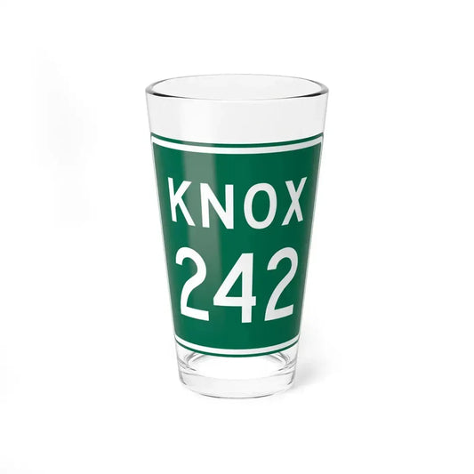 Knox Township Route 242 Jefferson County Ohio (Ohio) (Road Sign) Pint Glass 16oz 16oz - Go Mug Yourself