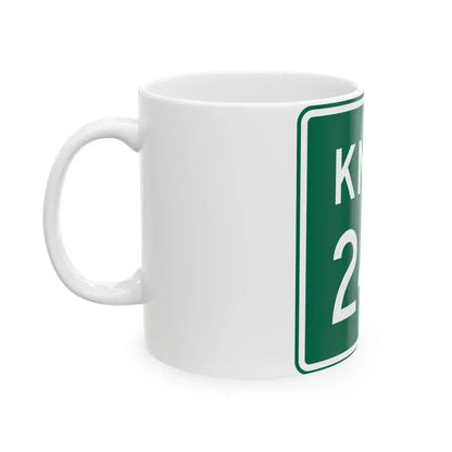 Knox Township Route 242 Jefferson County Ohio (Ohio) (Road Sign) White Coffee Mug - Go Mug Yourself