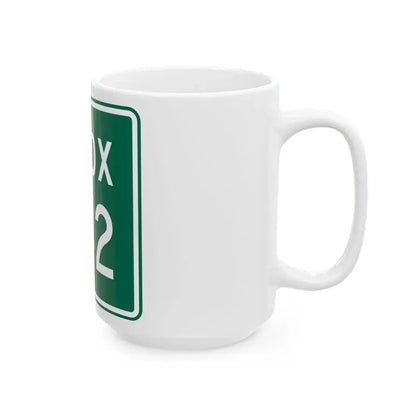 Knox Township Route 242 Jefferson County Ohio (Ohio) (Road Sign) White Coffee Mug - Go Mug Yourself