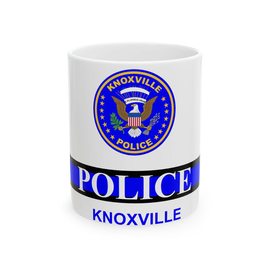 Knoxville Police Department flag (United States) White Coffee Mug-11oz-Go Mug Yourself