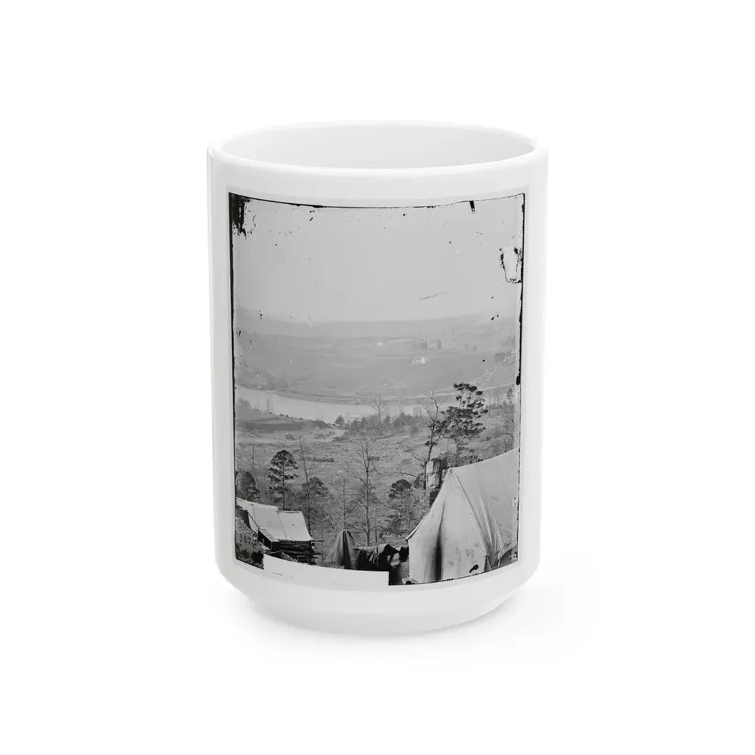 Knoxville, Tenn. Environs Of Knoxville Seen From South Bank Of Tennessee River; East Tennessee University In Middle Distance (U.S. Civil War) White Coffee Mug 15oz - Go Mug Yourself
