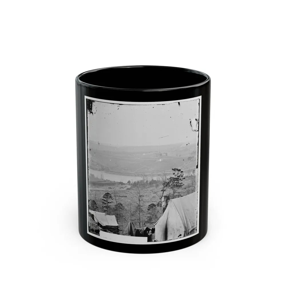 Knoxville, Tenn. Environs Of Knoxville Seen From South Bank Of Tennessee River; East Tennessee University In Middle Distance (U.S. Civil War) Black Coffee Mug-11oz-Go Mug Yourself