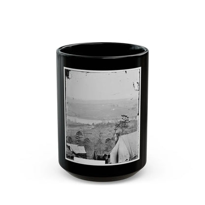 Knoxville, Tenn. Environs Of Knoxville Seen From South Bank Of Tennessee River; East Tennessee University In Middle Distance (U.S. Civil War) Black Coffee Mug-15oz-Go Mug Yourself