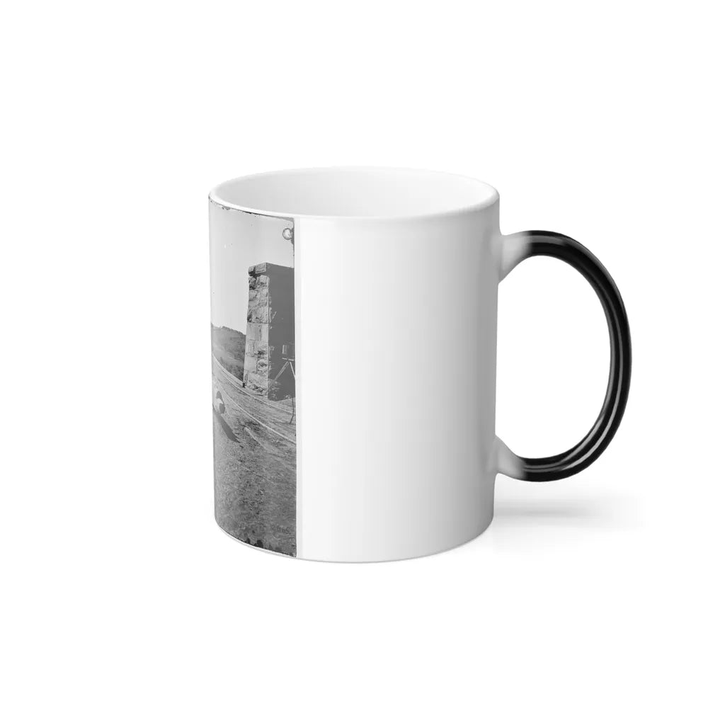 Knoxville, Tenn., Vicinity. Bridge at Strawberry Plains, 20 Miles Northeast of Knoxville; Camera on Tripod at Right (U.S. Civil War) Color Changing Coffee Mug 11oz-Go Mug Yourself