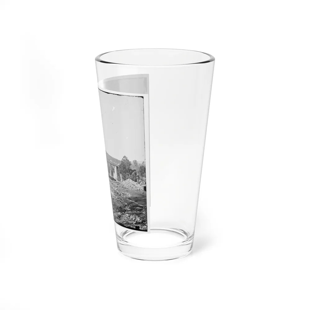 Knoxville, Tenn., Vicinity. Military Bridge At Strawberry Plains And A Fort In The Distance, Seen From North Bank Of The Holston (U.S. Civil War) Pint Glass 16oz-Go Mug Yourself