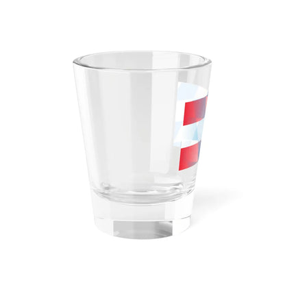 Künstlerische Gemeinsame Flagge von Österreich und Bayern (Austria) Shot Glass 1.5oz - Go Mug Yourself