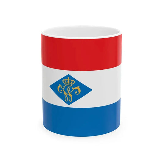 KNZRV ensign (Netherlands) White Coffee Mug 11oz - Go Mug Yourself