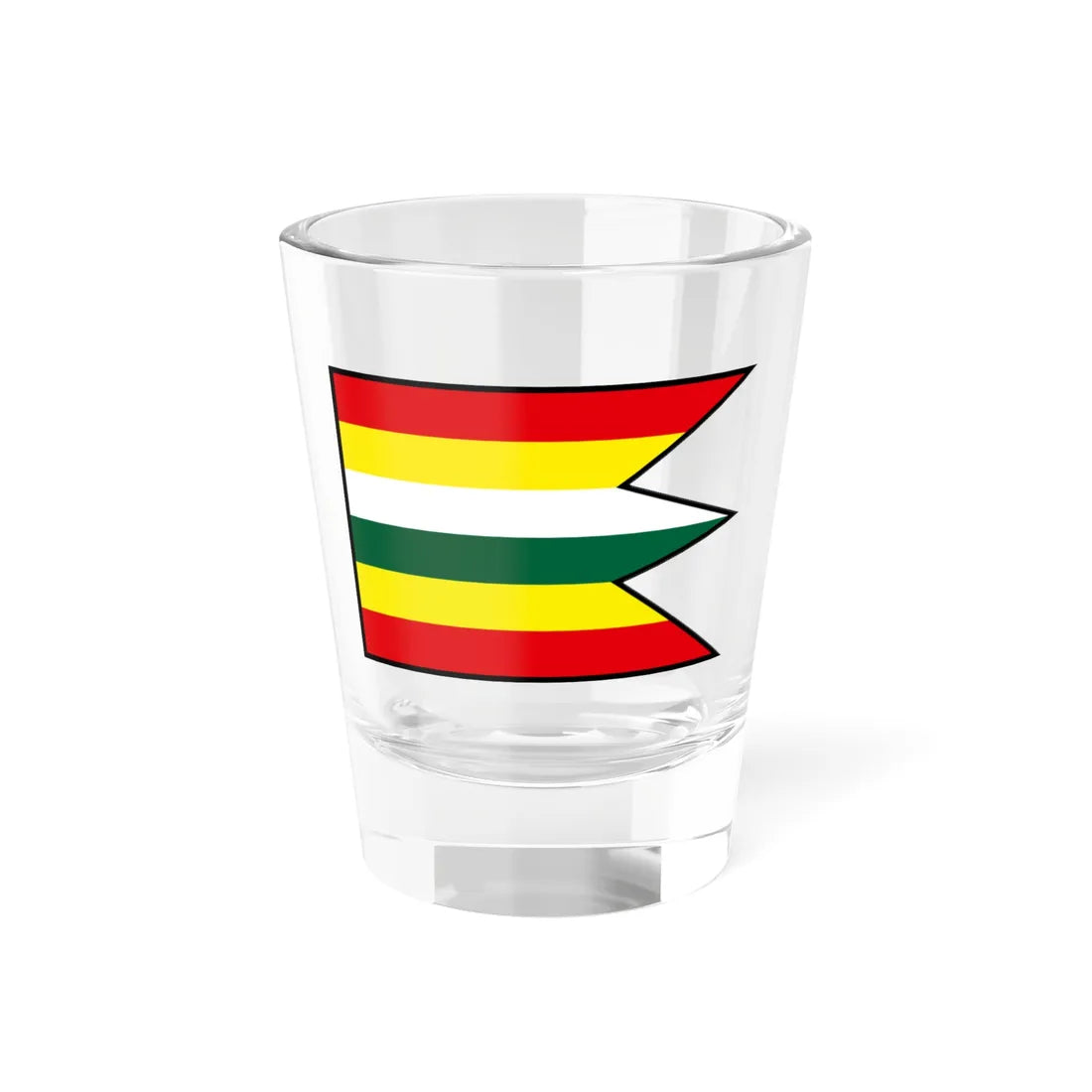 Kocurany Prievidza Flag (Slovakia) Shot Glass 1.5oz 1.5oz - Go Mug Yourself