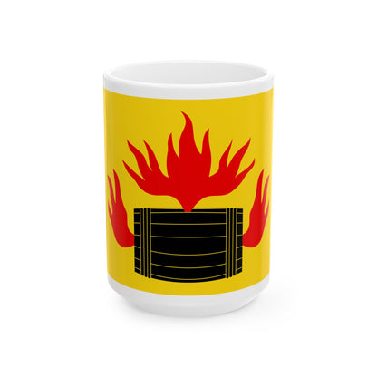 Kokkola.flag (Finland) White Coffee Mug-15oz-Go Mug Yourself