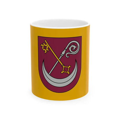 Kokneses novada karogs (Latvia) White Coffee Mug 11oz - Go Mug Yourself