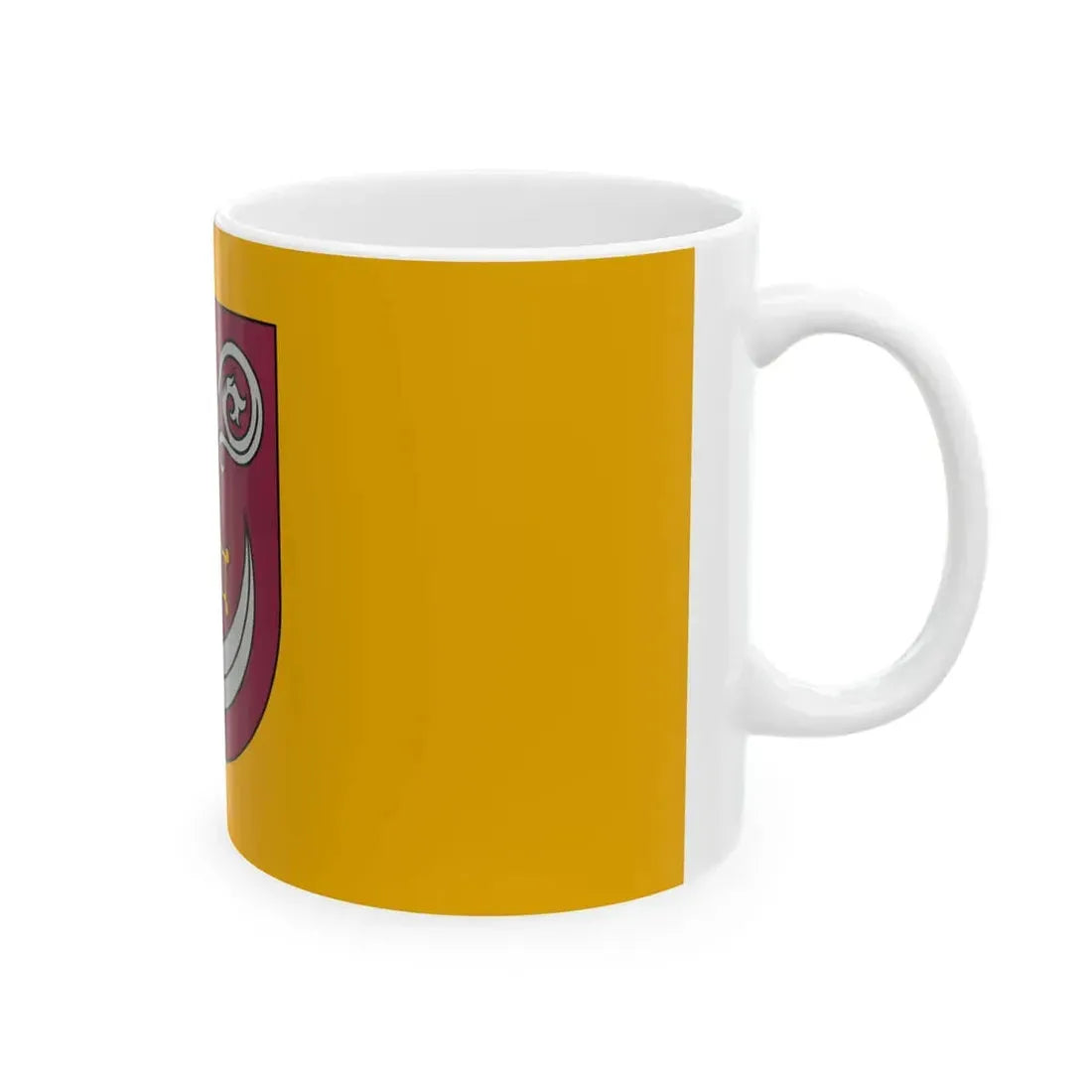 Kokneses novada karogs (Latvia) White Coffee Mug - Go Mug Yourself