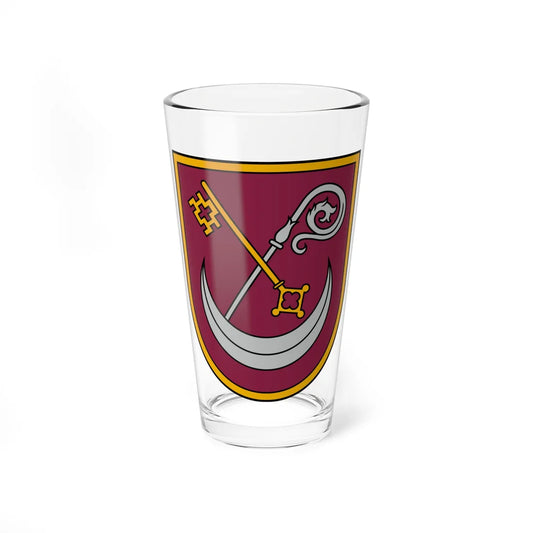 Kokneses novads COA (Latvia) (Coat of Arms) Pint Glass 16oz 16oz - Go Mug Yourself