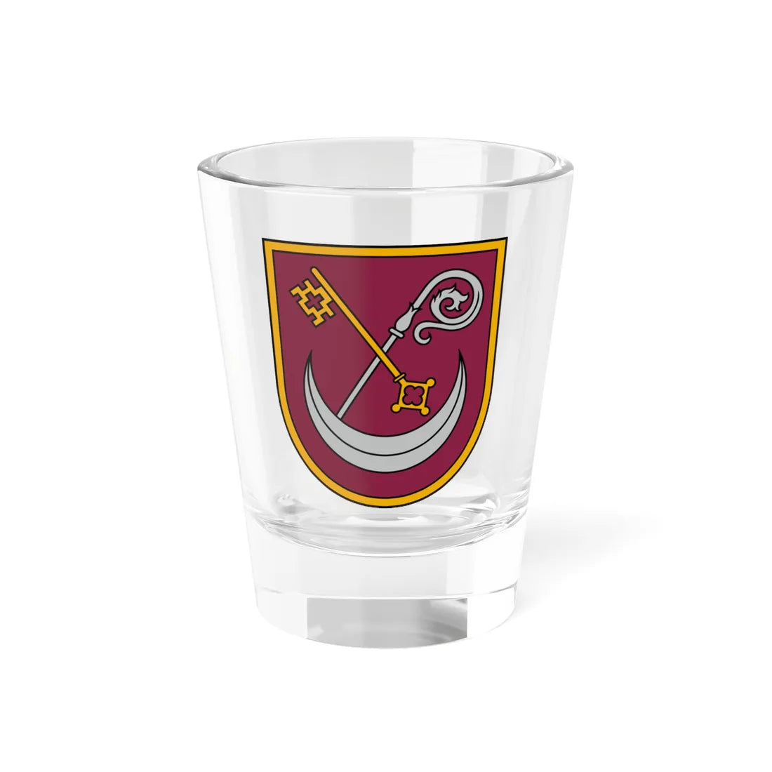 Kokneses novads COA (Latvia) (Coat of Arms) Shot Glass 1.5oz 1.5oz - Go Mug Yourself