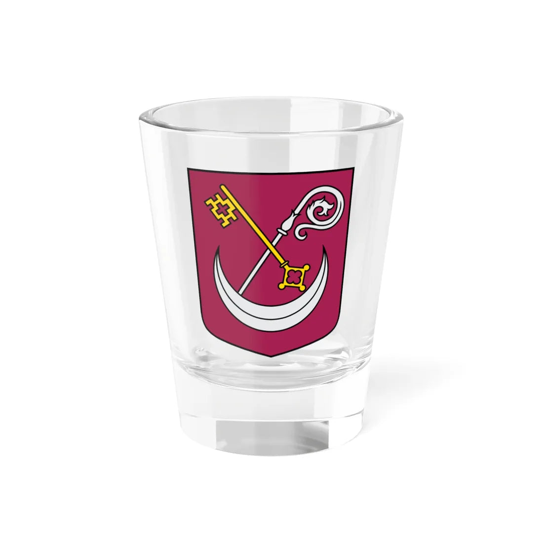 Kokneses pagasts COA (Latvia) (Coat of Arms) Shot Glass 1.5oz 1.5oz - Go Mug Yourself