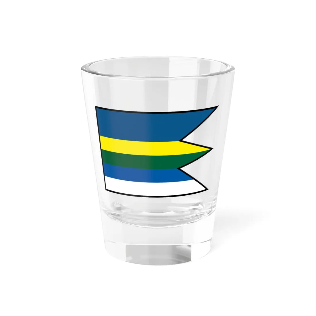 Kolibabovce Sobrance Flag (Slovakia) Shot Glass 1.5oz 1.5oz - Go Mug Yourself