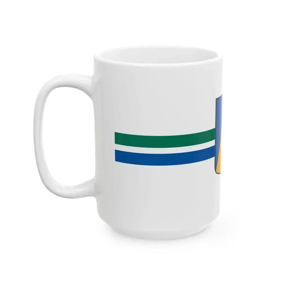 Kolkas pagasta karogs (Latvia) White Coffee Mug - Go Mug Yourself