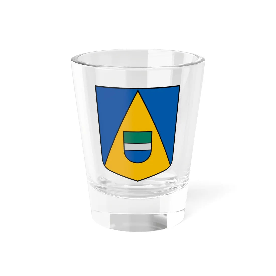 Kolkas pagasts COA (Latvia) (Coat of Arms) Shot Glass 1.5oz 1.5oz - Go Mug Yourself